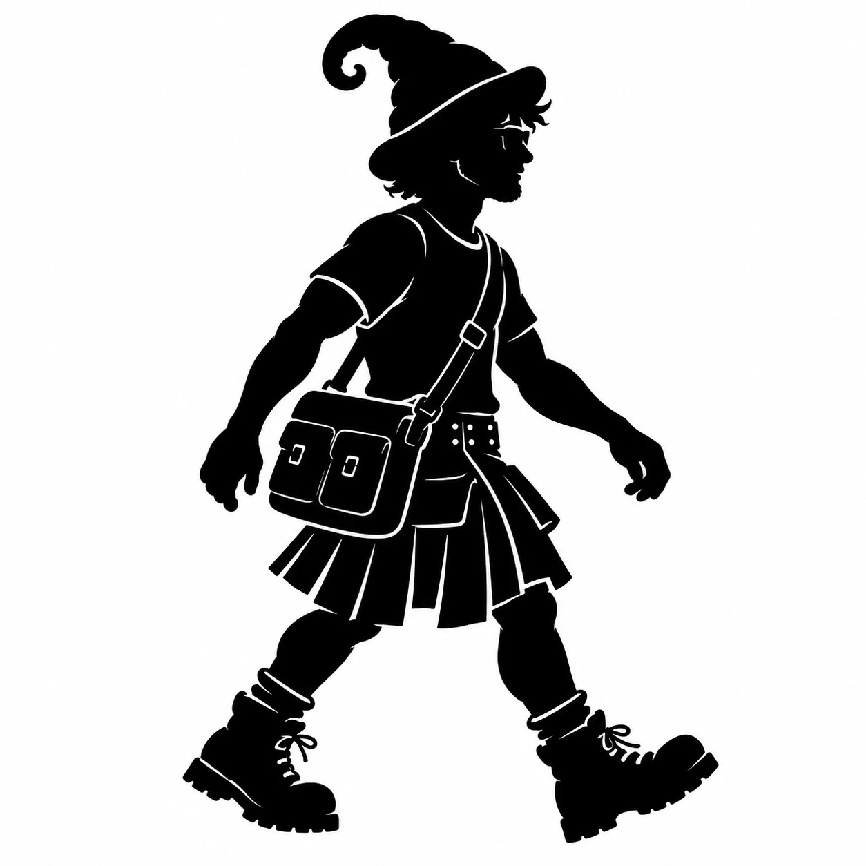 Biff with his satchel — Shadow Step